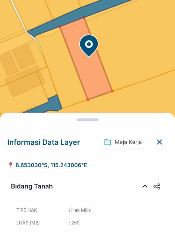 dijual tanah sedap malam