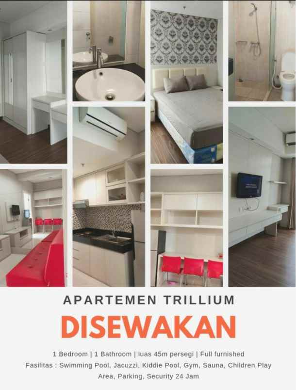disewakan apartemen trillium residence
