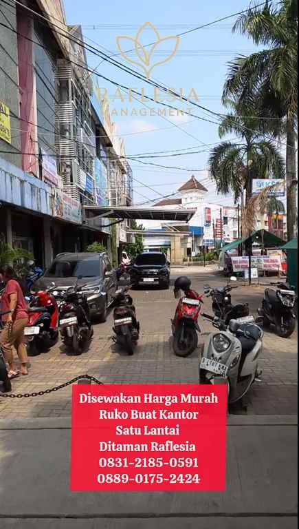 disewakan ruko gudang kantor ruko taman raflesia jl