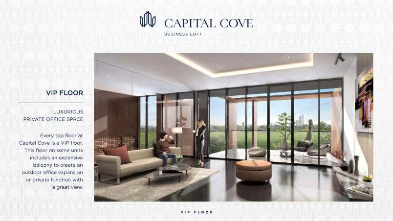 gedung 4 lantai capital cove bsd city