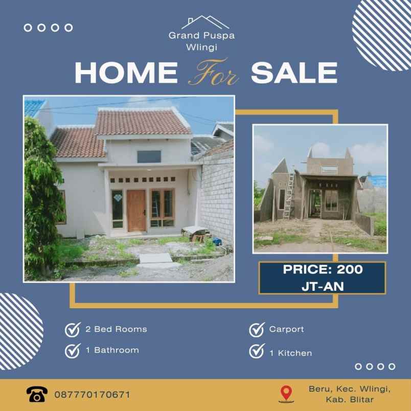 grand puspa wlingi 200 jt an dekat stasiun