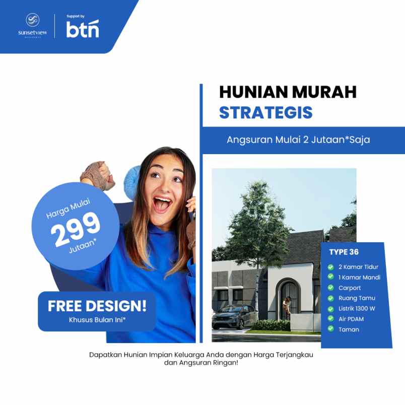 hunian murah angsuran hanya 2 jutaan kota malang