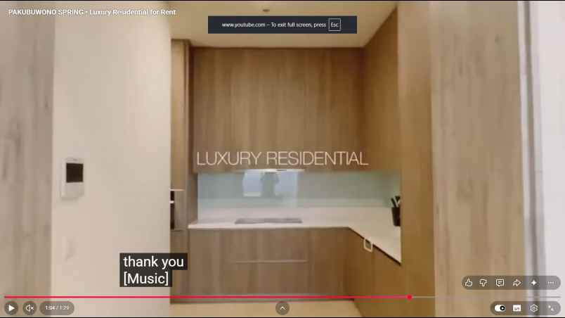 jual sewa apartemen pakubuwono spring private lift