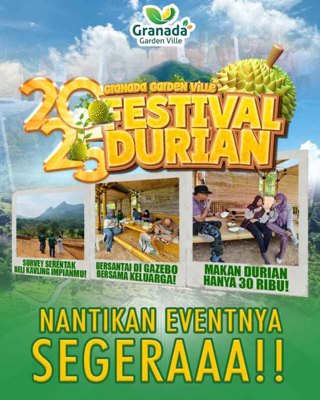 kavling granada garden ville kavling wisata pegunungan