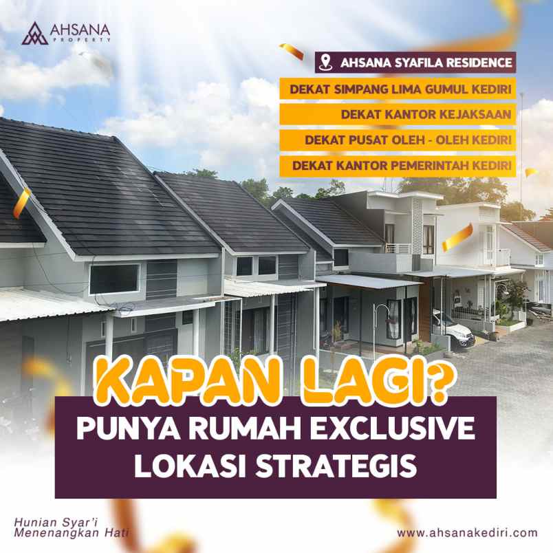 perumahan exclusive kawasan islami di ahsana kediri
