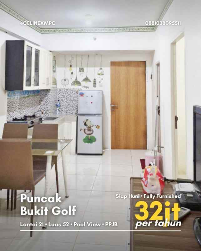 puncak bukit golf siap huni fully furnished
