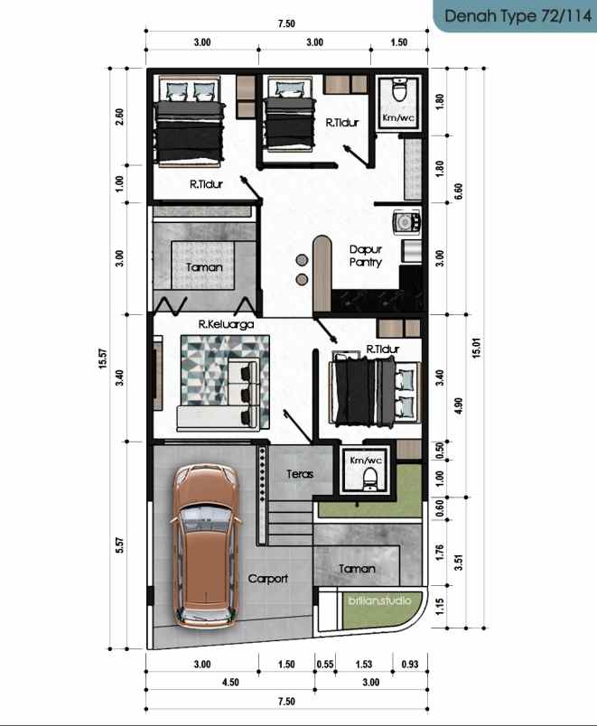 rukmah industrial modern dekat kaampus uii