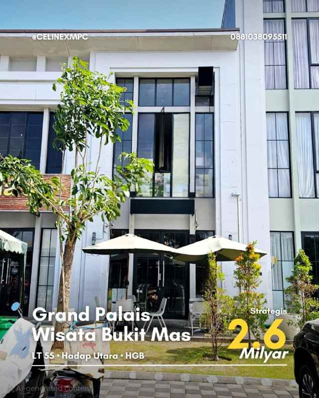 ruko grand palais wisata bukit mas strategis