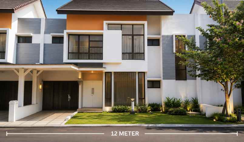 rumah 198m cluster lantana jgc jakarta garden city
