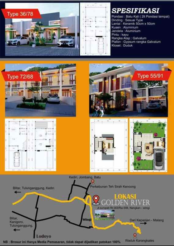 rumah 200jt an blitar kota murah free shm