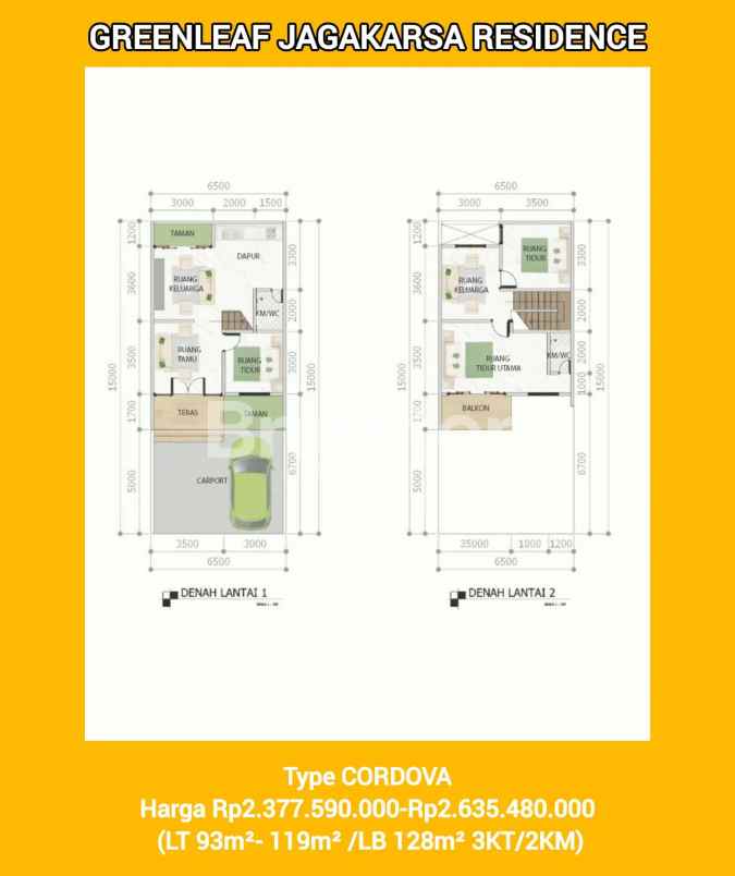 rumah cantik nan nyaman di cluster mewah di jagakarsa