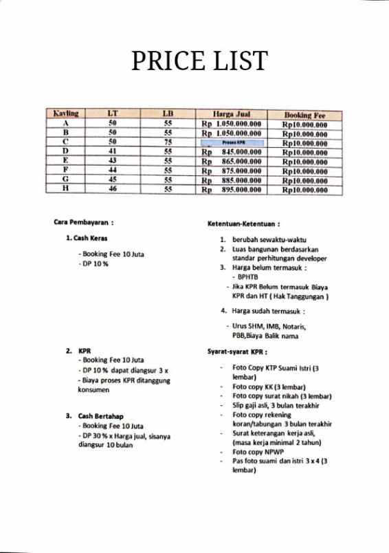 rumah ciracas dalam cluster dekat mall cijantung