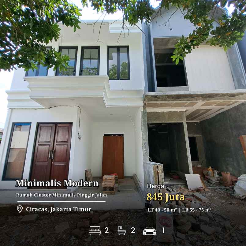 rumah ciracas dalam cluster dekat mall cijantung