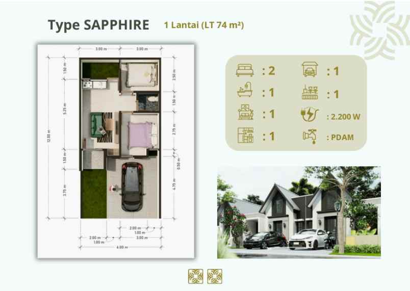 rumah desain mewah 1 lantai