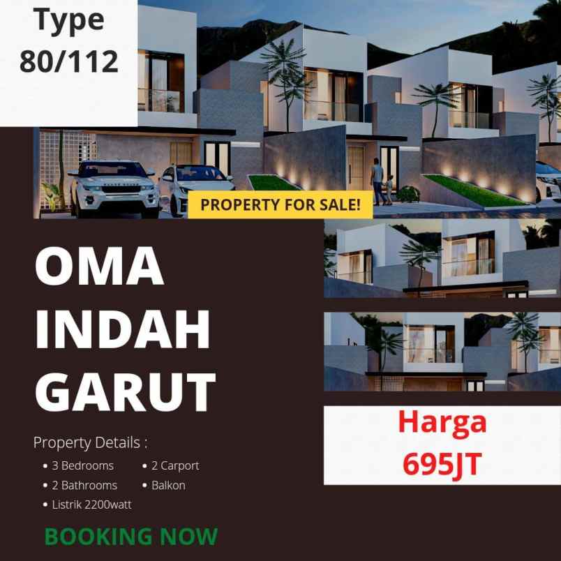 rumah di kawasan elit baru kota garut