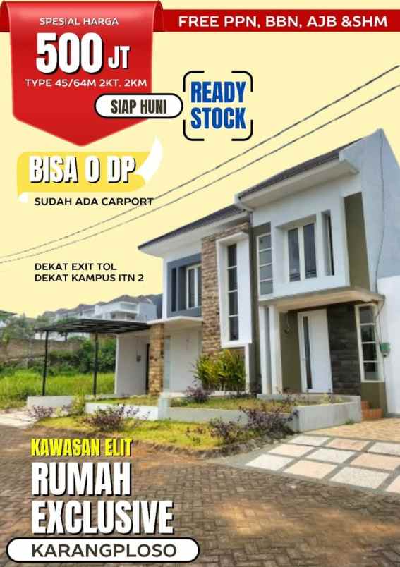 rumah konsep villa 500 jutaan di karangploso