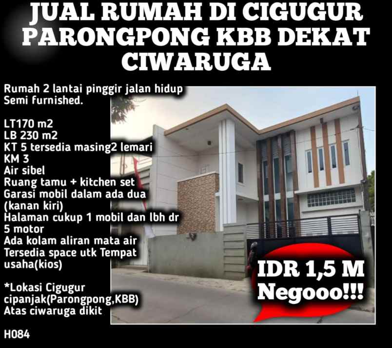 rumah mewah cigugur parongpong bandung barat