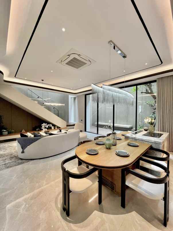 rumah mewah graha famili family full perabot lift kpr