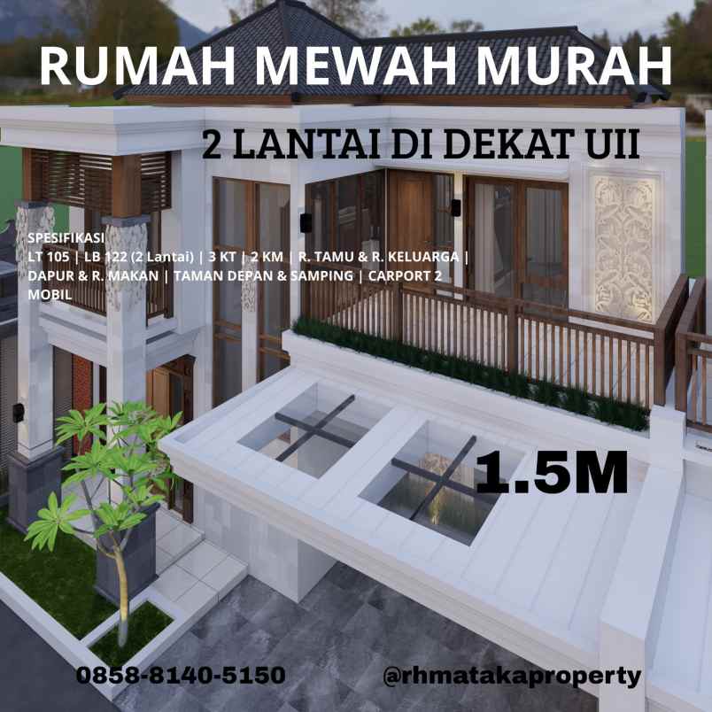 rumah mewah murah di dekat kampus uii