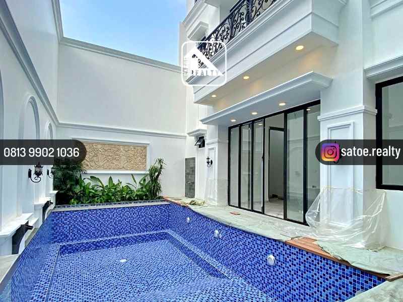 rumah mewah private pool brand new di area tebet