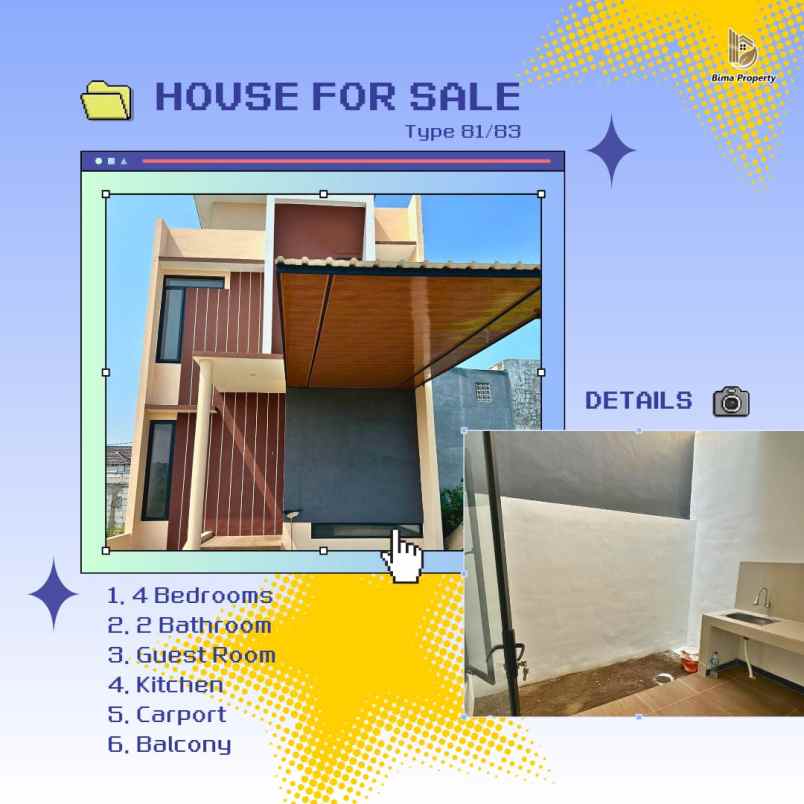 rumah modern mewah 2 lantai cantik di lowokwaru