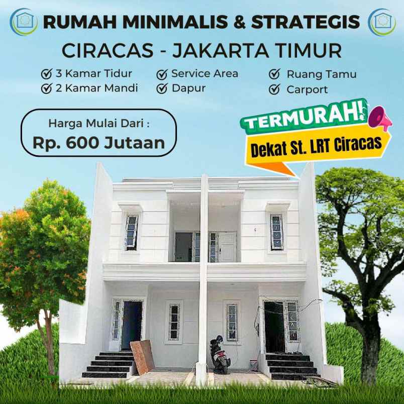 rumah murah dekat lrt city ciracas jakarta timur