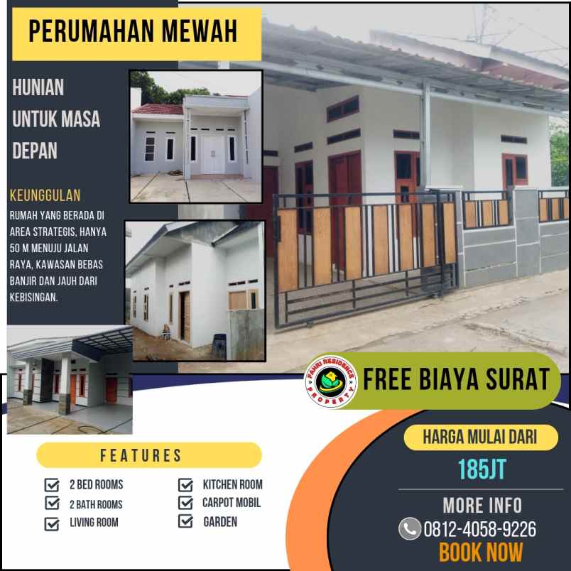 rumah murah harga mulai 185jt