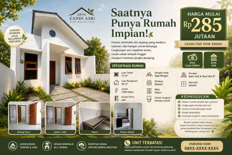 rumah pertama yang nyaman harga masih bersahabat