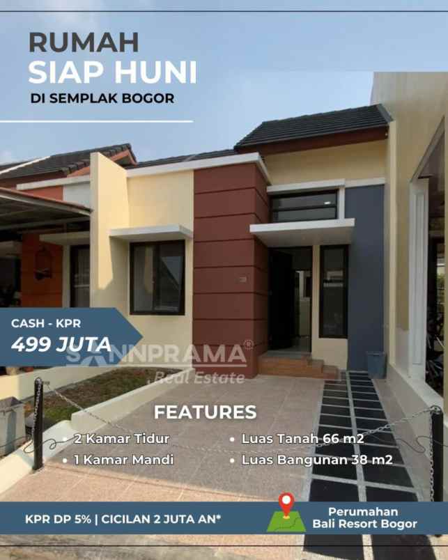 rumah ready free biaya2 di bali resort bogor rn