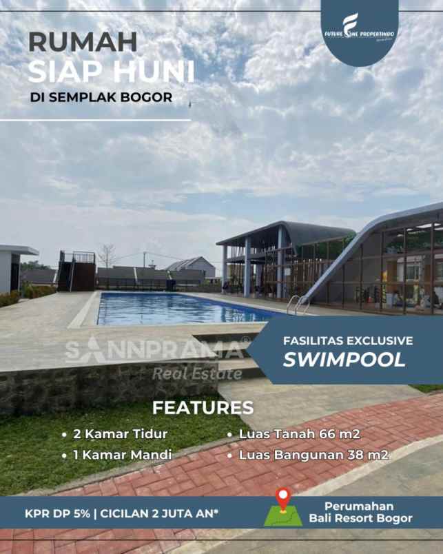 rumah ready free biaya2 di bali resort bogor rn