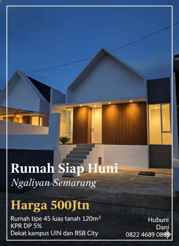 rumah siap huni ngaliyan semarang barat