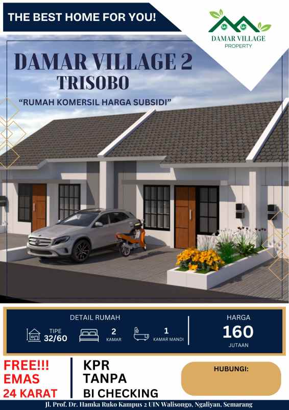 rumah subsidi semarang tanpa bi checking shm aman