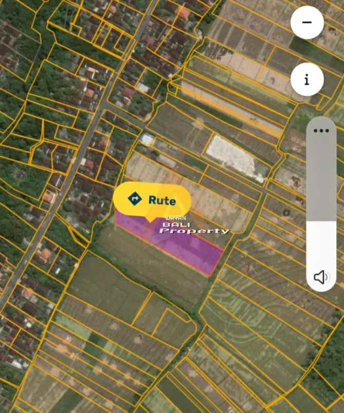 tanah 900m2 dekat pantai dan view sawah di kelating