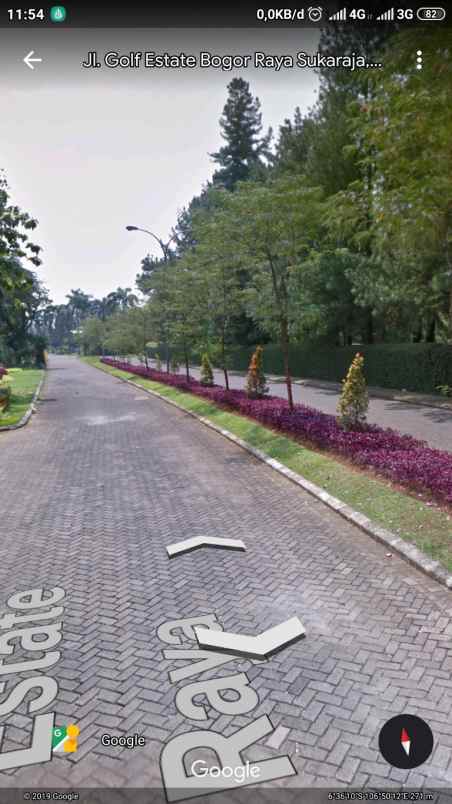 tanah jl danau bogor raya golf