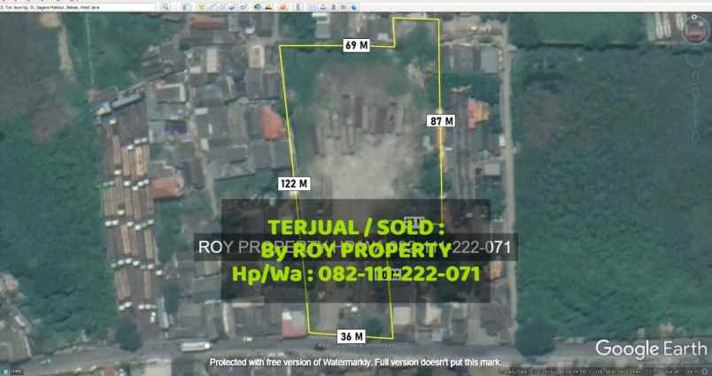 tanah jl marunda makmur segara