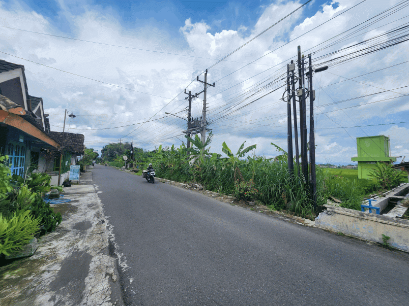 tanah jogja tepi jalan raya sambiroto shm pekarangan