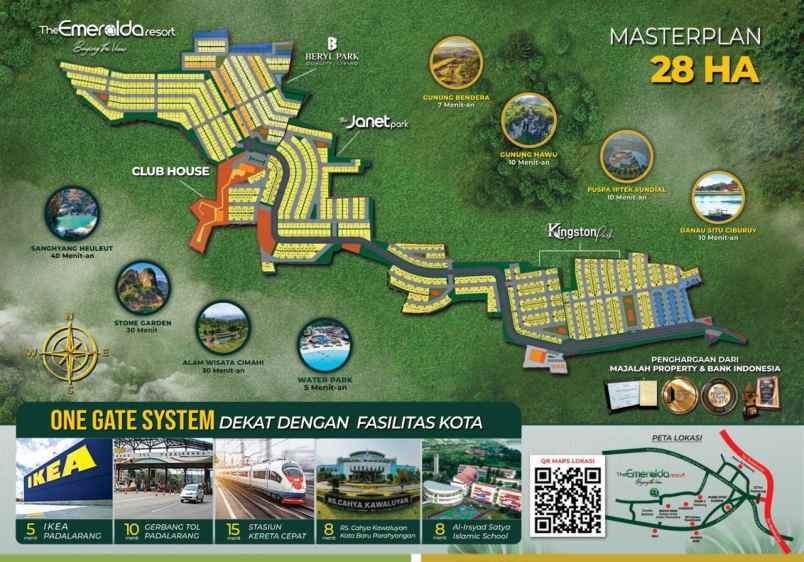 tanah kavling eksklusif di atas awan view spektakuler