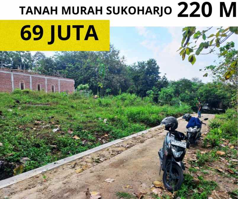 tanah murah dijual disukoharjo