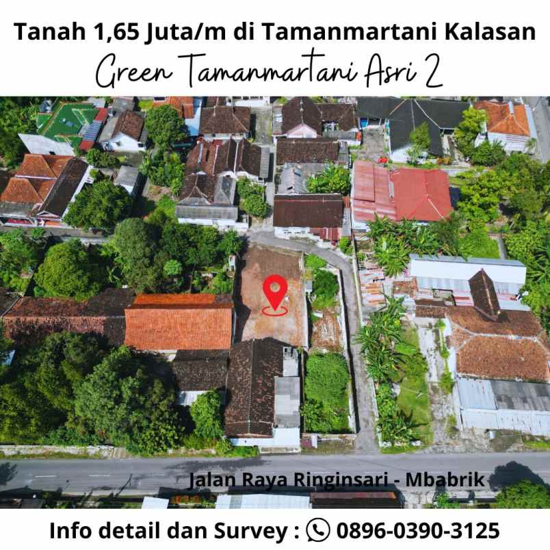 tanah shm pekarangan strategis murah di kalasan sleman