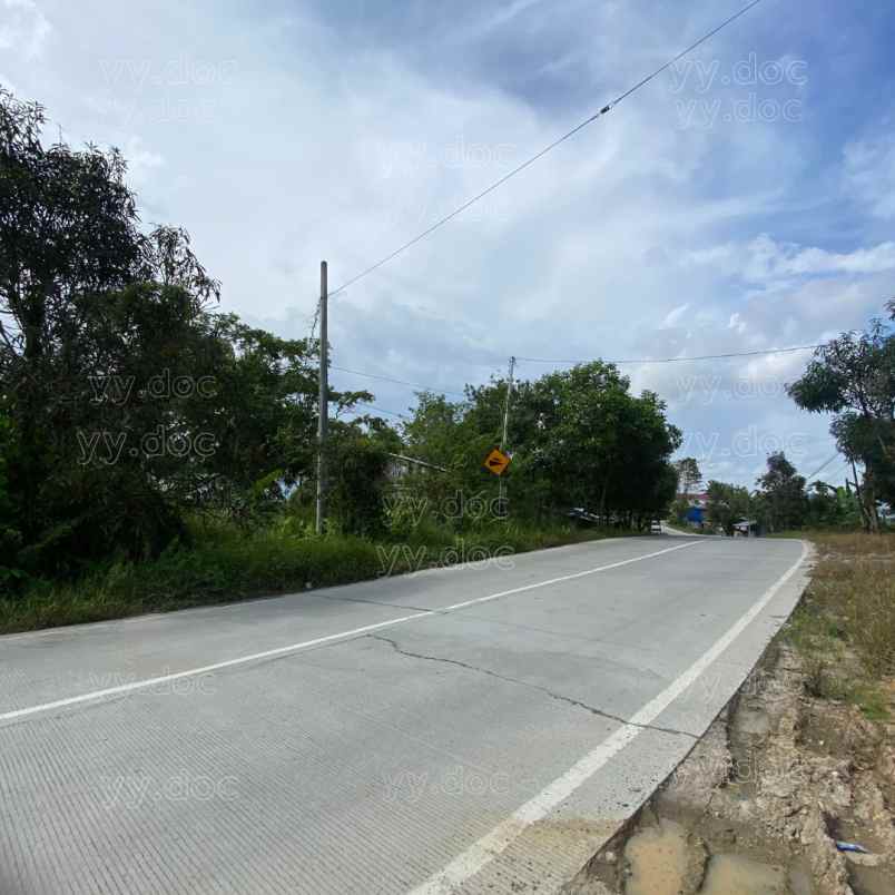 tanah strategis pinggir jalan raya harga nego