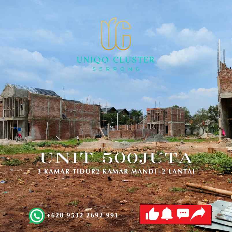 uniqo cluster serpong hunian 2 lantai strategis