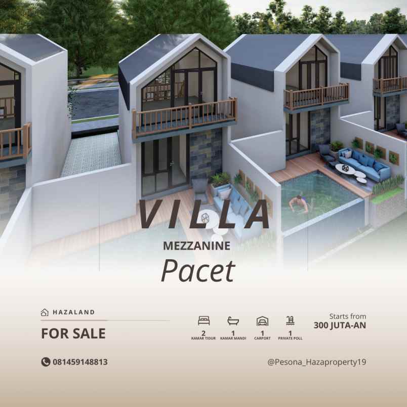 350 juta an villa pacet modern