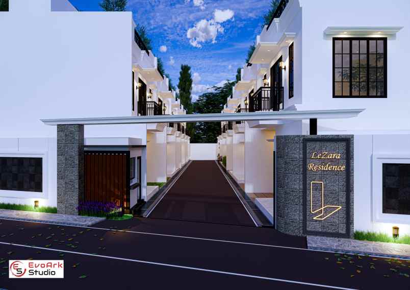 cluster rumah clasik modern 2 5 lantai rooftop