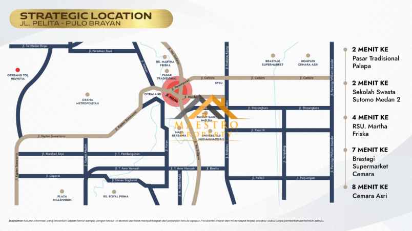 dijual ruko gudang kantor brayan arcadia jalan