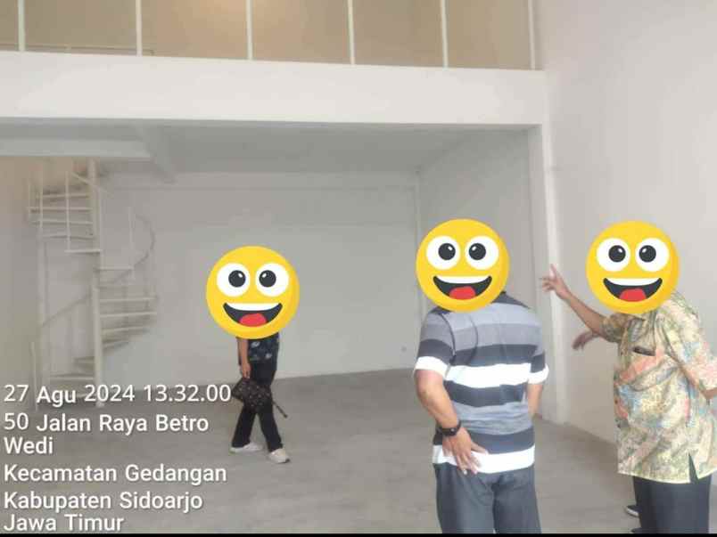 dijual ruko gudang kantor gedangan sidoarjo