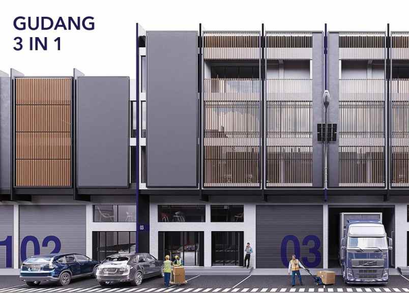 dijual ruko gudang kantor jalan saluran irigasi