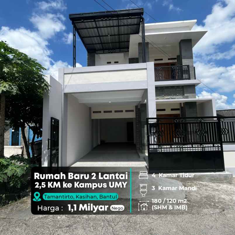dijual rumah 2 5 km kampus umy