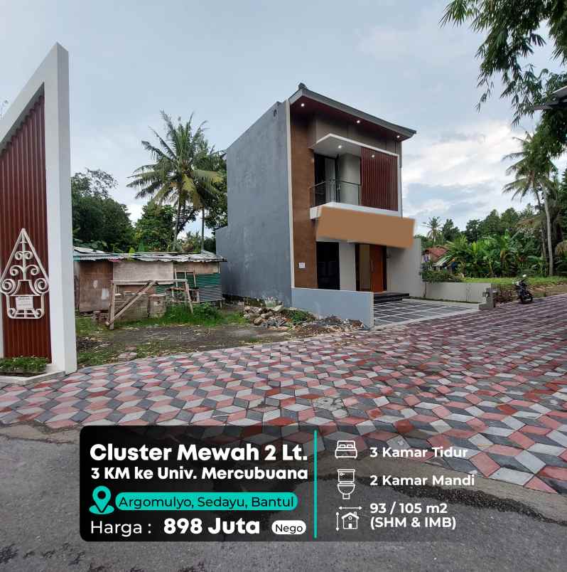 dijual rumah 3 km ke universitas mercu