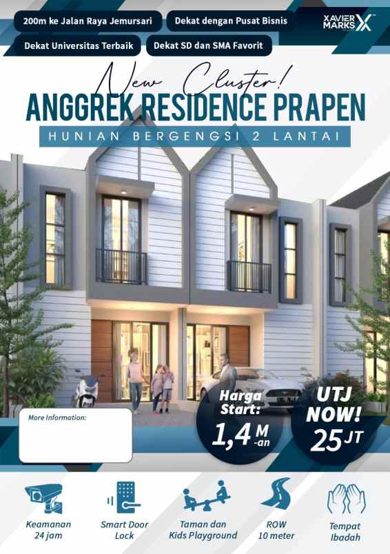 dijual rumah anggrek residence prapen