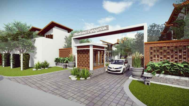 dijual rumah berkonsep tropikal bali di bandung barat